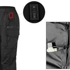 Mens Cargo Pants Solid Color 18 Heated Thermal Outdoor Sweatpants For Men Sportwear,Black,L - Walmart.com