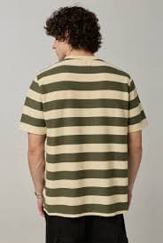 RELAXED WIDE STRIPED LOGO TEE – CC Double O Official Store