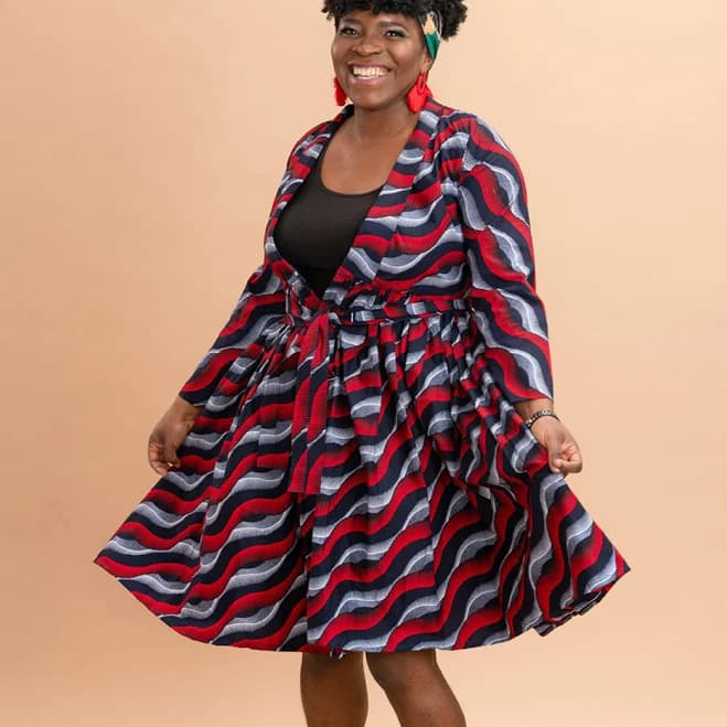 Ankara Wrap Dress
