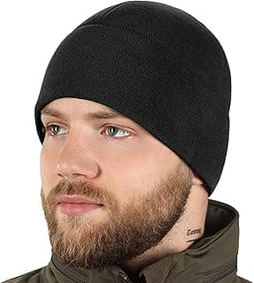 Fleece Watch Cap - Tactical Beanie Hat Winter Skull Cap with Slimtex