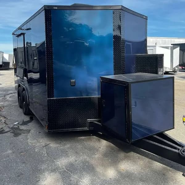 Hook and Line 8.5x20TA Indigo Blue Food Trailer