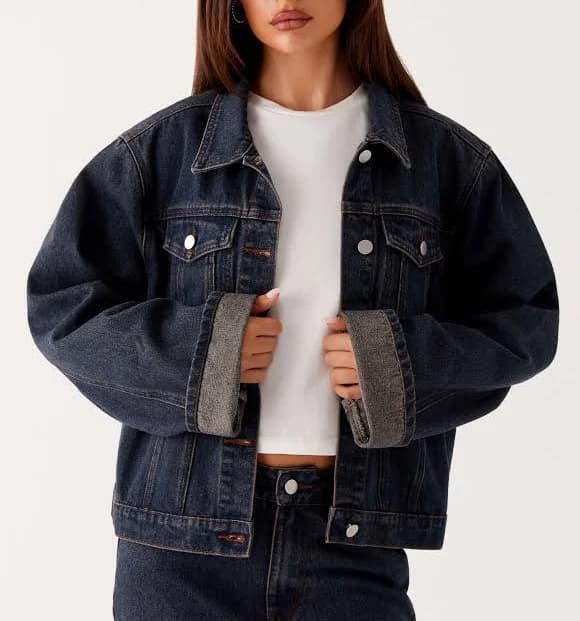 Back Again Oversized Denim Jacket