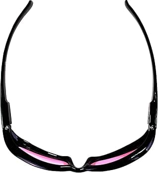 MF Eyewear Bad Attitude Motorcycle Riding Sunglasses Black Frames with Rose Lenses at Amazon Men's Clothing store