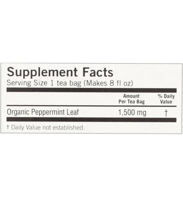 Yogi Organic Herbal Tea Caffeine Free Purely Peppermint - 16 Tea Bags - Case of 6
