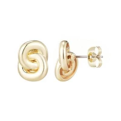 Adornia Women's 14k Gold Plated Knot Stud Earrings