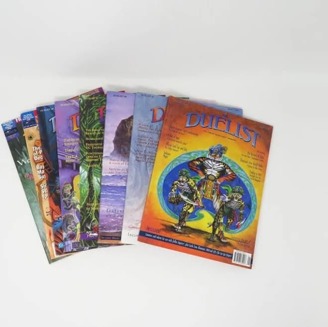 Vintage 1990s Magic The Gathering The Duelist Official Deckmaster Magazine | Out of Print Back Issues for an Iconic Card Game