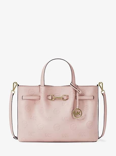 Michael Kors Carson Medium Logo Debossed Satchel