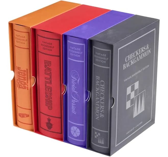 WS Game Company Vintage Bookshelf Assortment 4-Pack
