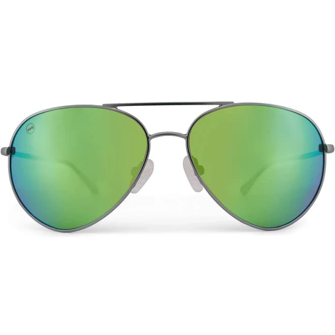 Melonz Classic Aviator Sunglasses with Green Mirror Lenses