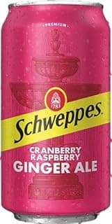 Cranberry Raspberry Ginger Ale Soda, 12 fl oz, 24 Pack