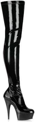 Pleaser DELIGHT-3000 Platforms Thigh High Boots