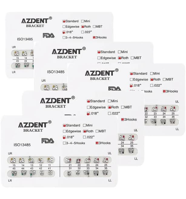 AZdent Dental Metal Brackets