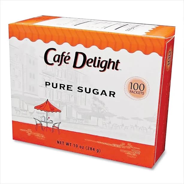 Caf Delight Pure Sugar Packets