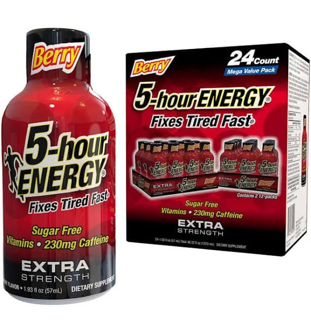 5 hour Energy Shot Extra Strength Berry