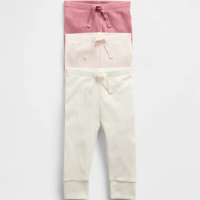 Gap Baby First Favorites Tinyrib Pants (3-Pack)