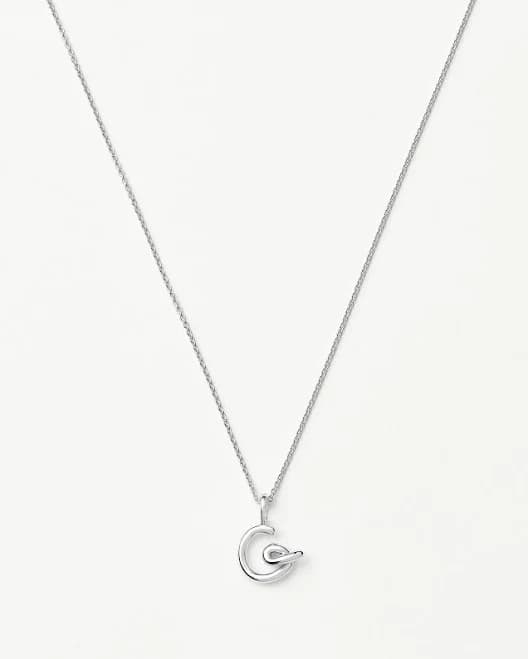 Missoma Curly Molten Mini Initial Necklace