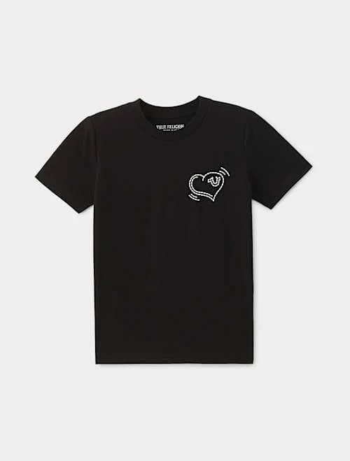 True Religion Men's Boys Logo Charmed T-Shirt