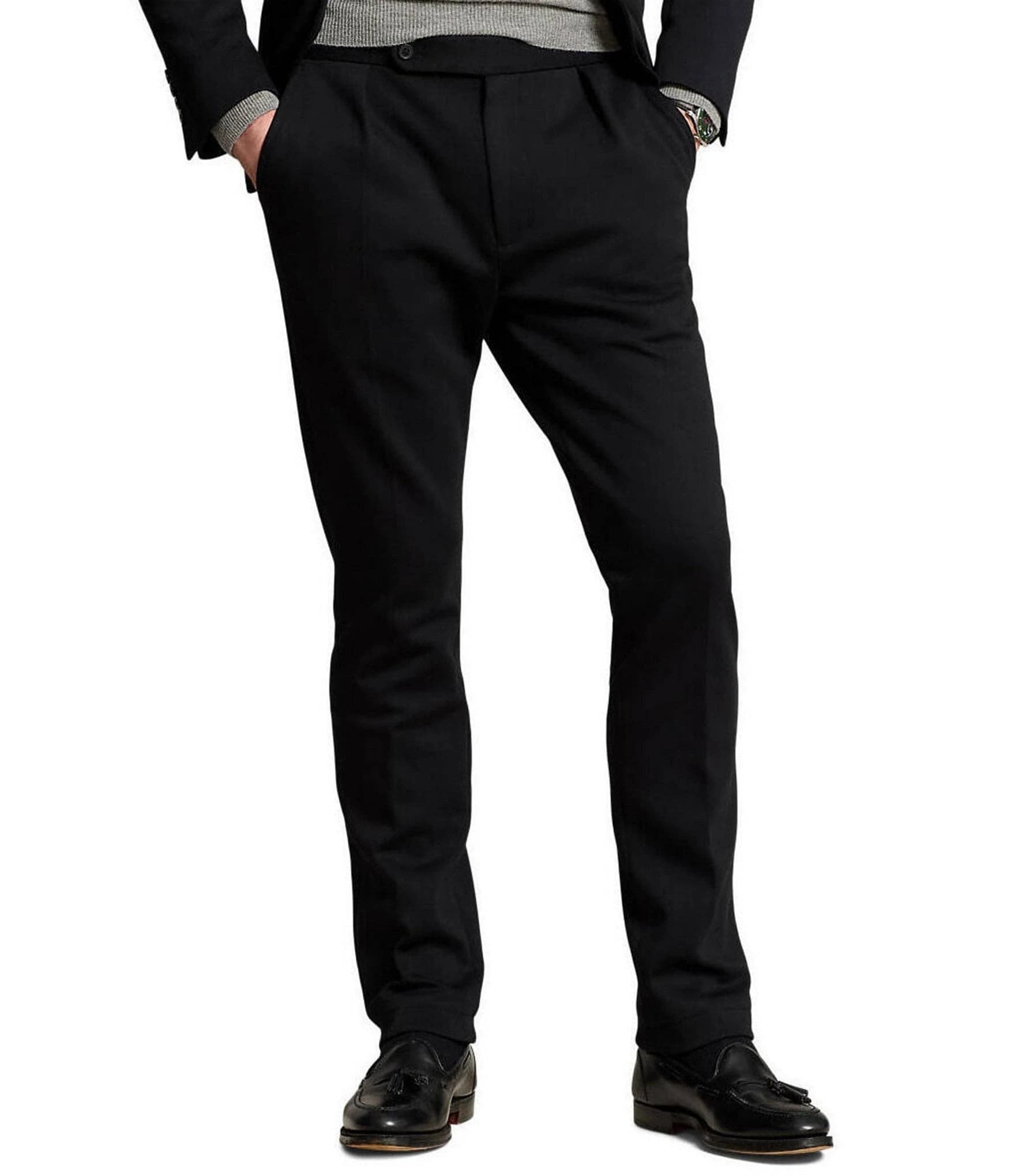 Polo Ralph Lauren Men's Pleated Double-Knit Suit Trousers
