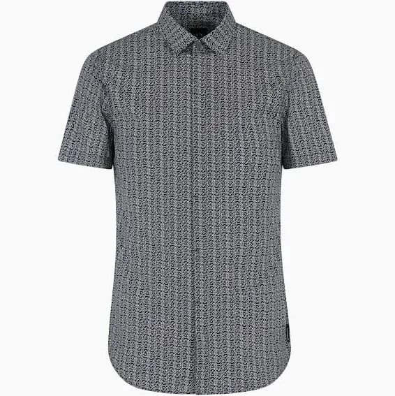 Armani Exchange Men's Slim Fit Cotton Shortsleeve Shirt