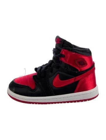 Jordan 1 Retro High OG Toddler Sneaker in Black/Red, Boys' 3