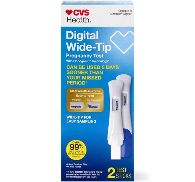 CVS Health Digital Wide-Tip Pregnancy Test