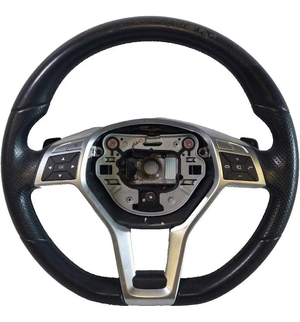 Mercedes-Benz CLS550 W218 Steering Wheel Black Leather W/ Paddle Shift / Controls | Genuine OEM | Multifunctional