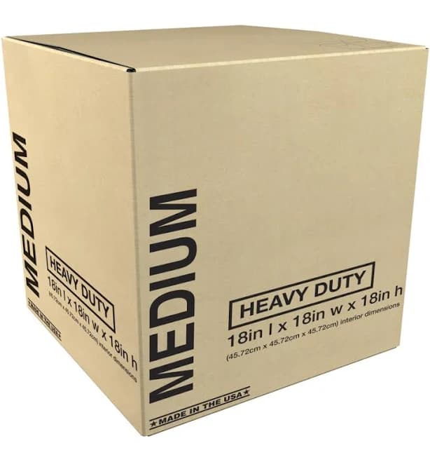 Heavy-Duty Corrugated Moving Box