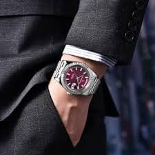 Amazon.com: RollsTimi Pagani Design Men's Automatic Watch, NH36A Movement DD40 AR Sapphire Glass 100 Meter Resistant Men's Classic Casual Sport PD-1783 (Red AT-1783) : Clothing, Shoes & Jewelry