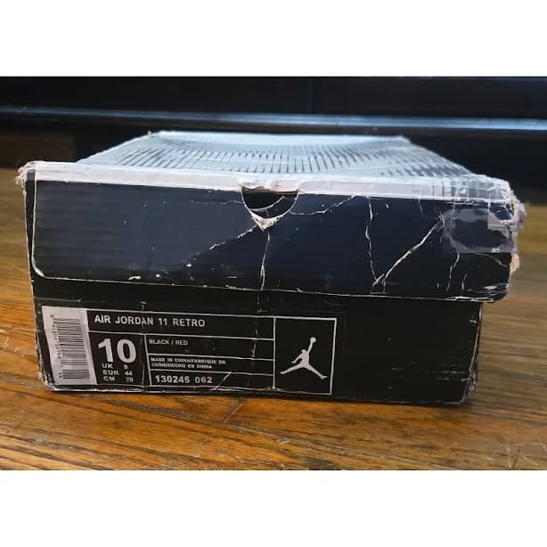 Jordan Storage & Organization | Air Jordan 11 Retro Bred 2001 Original Shoe Box Only Sz 10 130245062 Black Red | Color: Black/Red | Size: Os |