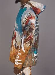 Majestik Hoodie - Men's Football Tapestry Jacquard - Beige - TH2420 – Vengeance78