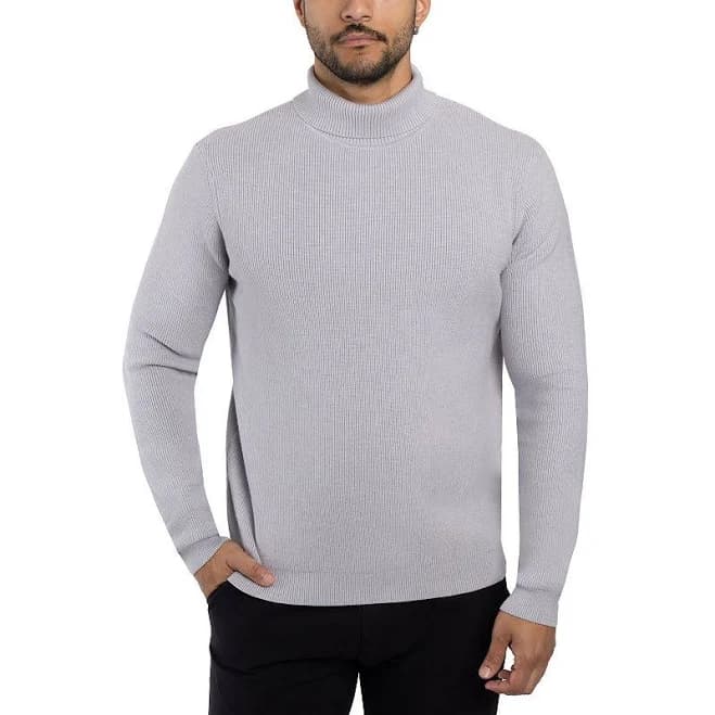Spring + Mercer Men's Ribbed Turtle Neck Sweater