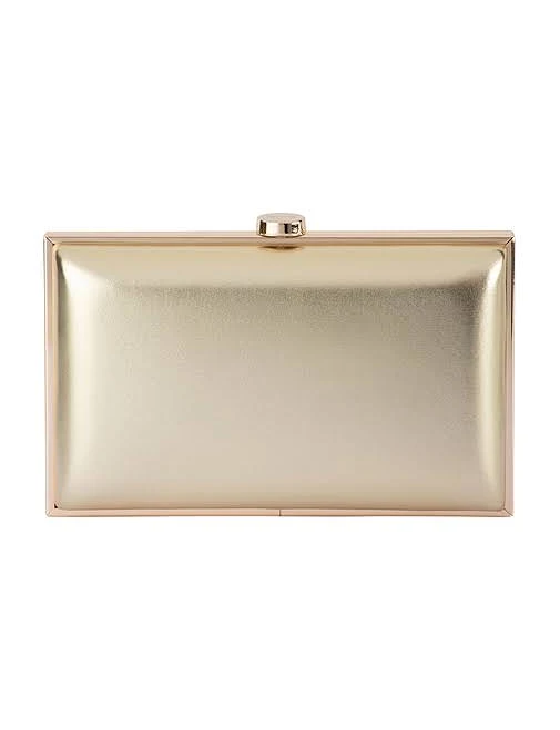 Olga Berg Lucy Metallic Clutch