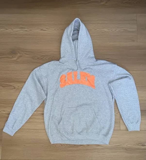 S4LEM Collegiate Hoodie Gray Orange L Salem