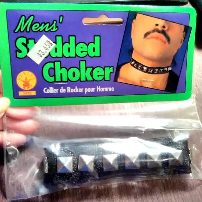 Men's Studded Choker Necklace