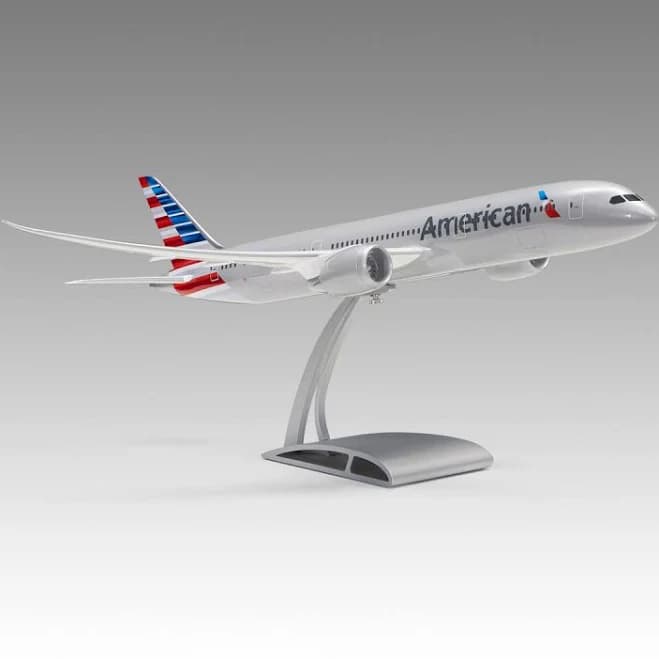 American Airlines 787-9 Aircraft Model in 1/100 Scale