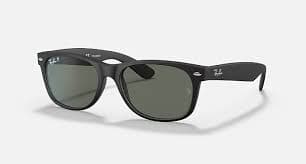 NEW WAYFARER CLASSIC Sunglasses in Rubber Black and Green - RB2132 | Ray-Ban®