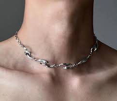 Jewelry Silver Chunky Chain Link Necklace, Modern Necklace | Grailed