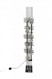 Six-light metal and crystal floor lamp by Oscar Torlasco, 1970s | intOndo