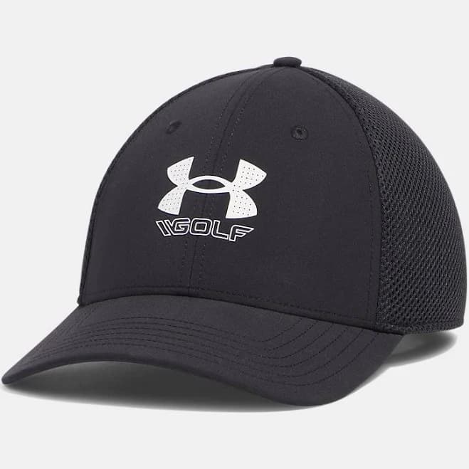 Under Armour Mens Drive Low Stretch Fit Hat/Cap Black