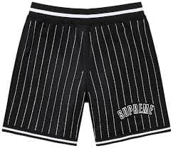 Buy Supreme Rhinestone Stripe Basketball Short 'Black' - SS22SH25 BLACK | GOAT