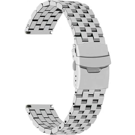 Juntan Stainless Steel Double Fliplock Buckle Watch Band