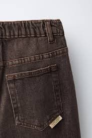 WASHED EFFECT BALLOON JEANS - Brown | ZARA United States