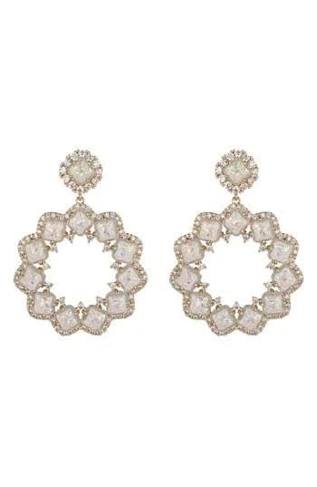 Sophie Starburst CZ Gold Earrings