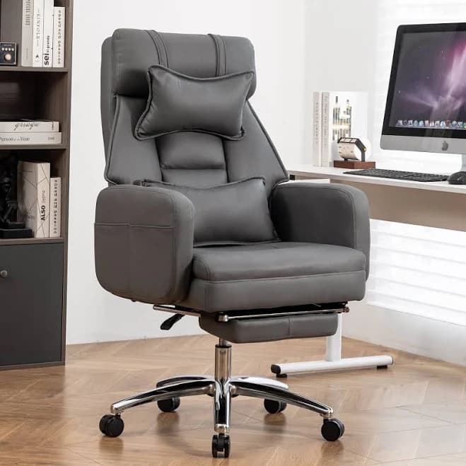 Ergonomic Swivel Computer Chair with Lumbar Support Headrest