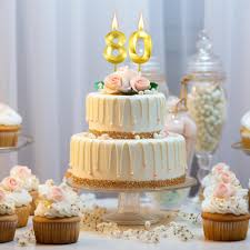 Amazon.com: Gold 80th Birthday Candles - Number Candles for Cake, Happy Birthday Decorations : Home & Kitchen