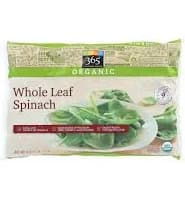 365 Everyday Value Organic Whole Leaf Spinach, 16 oz