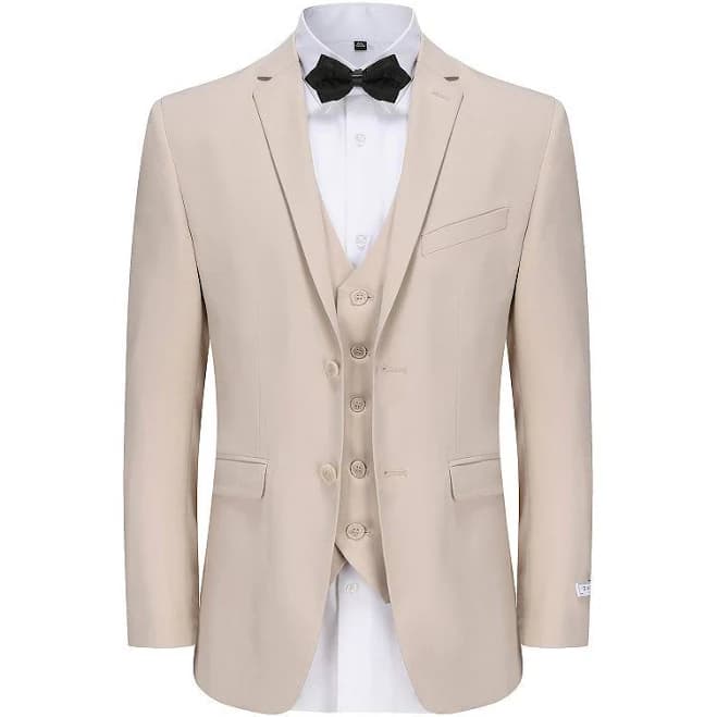 Gino Vitale Men's Skinny Fit 3-Piece Suit