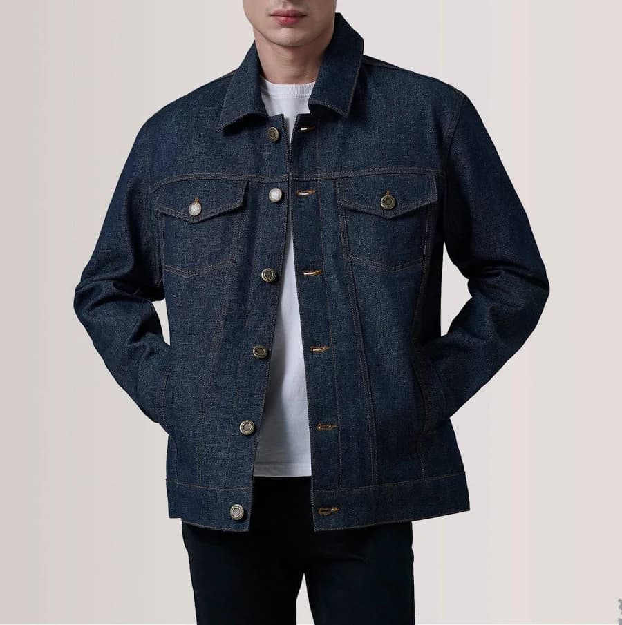 The Jacket Maker Men's Denim Trucker Jacket