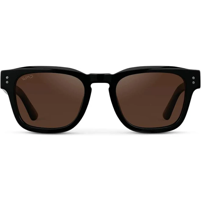 Wayne | Polarized - Black / Dark Brown Lens