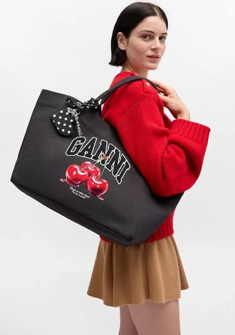Ganni Trapeze Shopper Tote